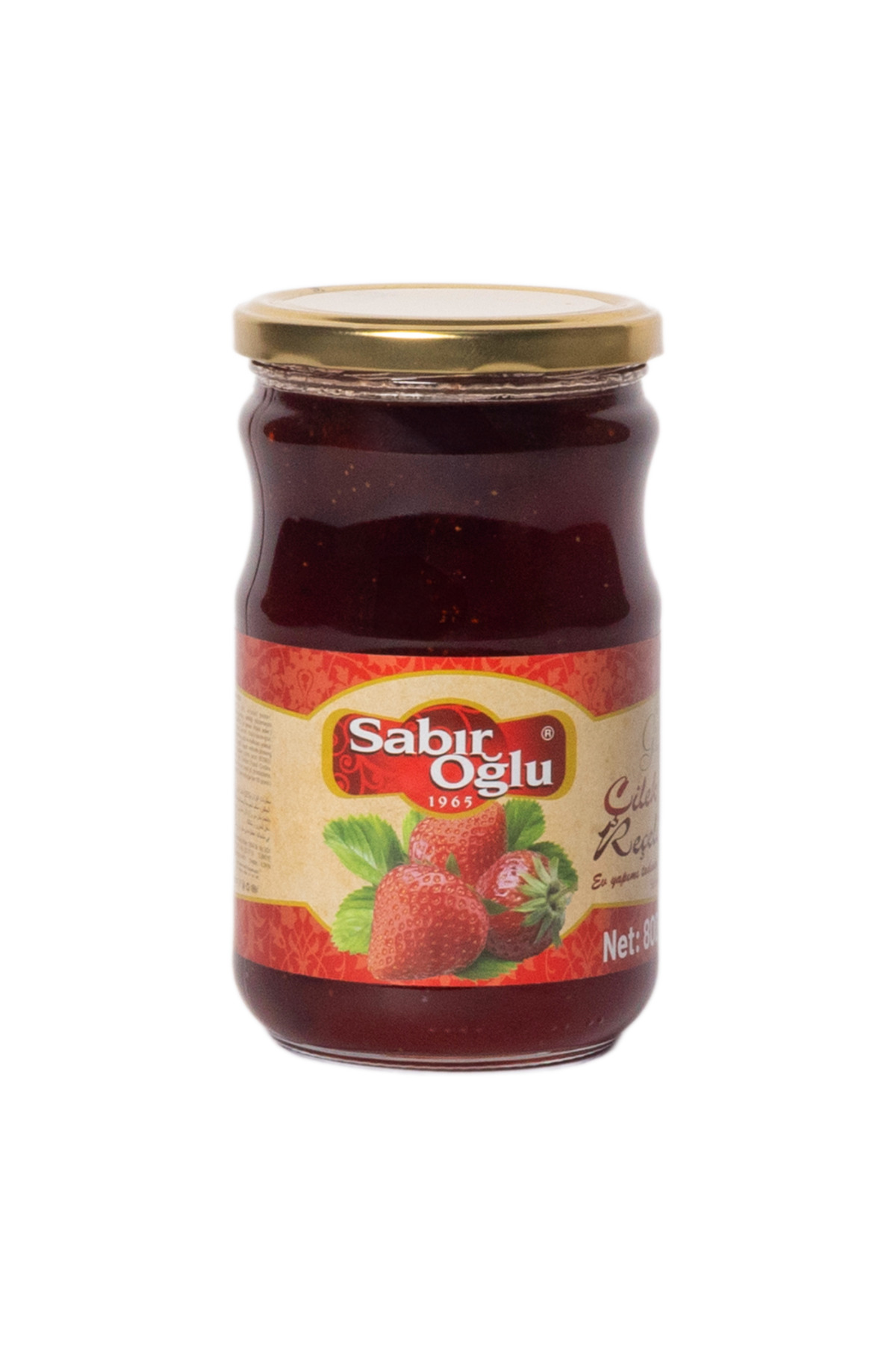 Çilek Reçeli Net 800 gr Kavanoz